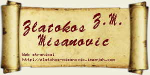 Zlatokos Mišanović vizit kartica